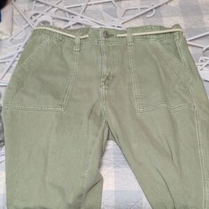 Stylish Olive Green Women's Cargos